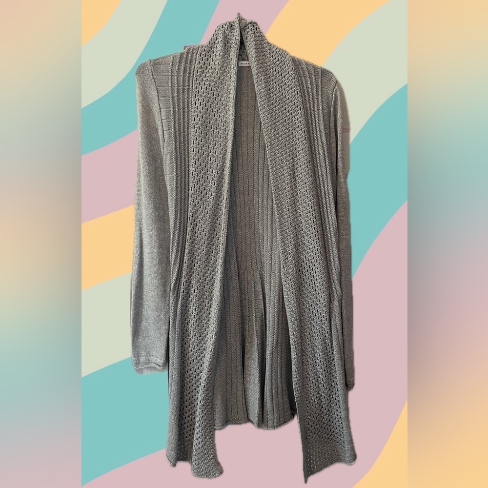Sparkly Silver Cardigan (Notations brand, Women’s size Medium)